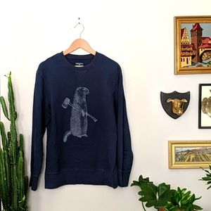 Prairie Dog Graphic Print Sweatshirt